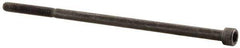 Value Collection - #8-32 UNC Hex Socket Drive, Socket Cap Screw - Alloy Steel, Black Oxide Finish, Partially Threaded, 4" Length Under Head - Industrial Tool & Supply