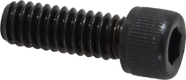 Value Collection - #12-24 UNC Hex Socket Drive, Socket Cap Screw - Alloy Steel, Black Oxide Finish, Fully Threaded, 5/8" Length Under Head - Industrial Tool & Supply