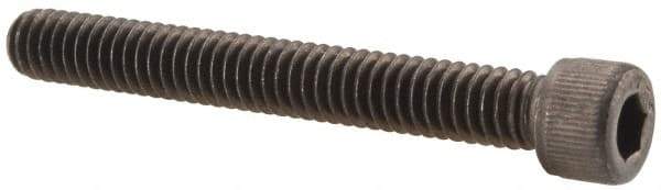 Value Collection - #12-24 UNC Hex Socket Drive, Socket Cap Screw - Alloy Steel, Black Oxide Finish, Partially Threaded, 1-3/4" Length Under Head - Industrial Tool & Supply