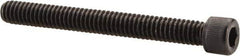 Value Collection - #12-24 UNC Hex Socket Drive, Socket Cap Screw - Alloy Steel, Black Oxide Finish, Partially Threaded, 2" Length Under Head - Industrial Tool & Supply