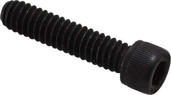 Value Collection - 1/4-20 UNC Hex Socket Drive, Socket Cap Screw - Alloy Steel, Black Oxide Finish, Fully Threaded, 1-1/8" Length Under Head - Industrial Tool & Supply