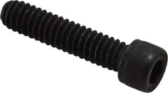 Value Collection - 1/4-20 UNC Hex Socket Drive, Socket Cap Screw - Alloy Steel, Black Oxide Finish, Fully Threaded, 1-1/8" Length Under Head - Industrial Tool & Supply