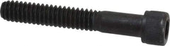 Value Collection - 1/4-20 UNC Hex Socket Drive, Socket Cap Screw - Alloy Steel, Black Oxide Finish, Partially Threaded, 1-5/8" Length Under Head - Industrial Tool & Supply