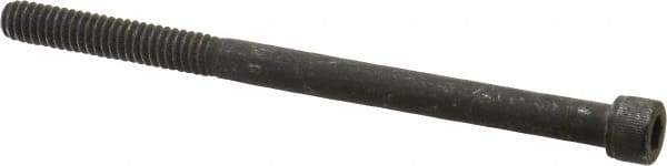Value Collection - 1/4-20 UNC Hex Socket Drive, Socket Cap Screw - Alloy Steel, Black Oxide Finish, Partially Threaded, 3-3/4" Length Under Head - Industrial Tool & Supply