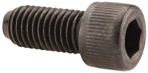 Value Collection - 1/4-28 UNF Hex Socket Drive, Socket Cap Screw - Alloy Steel, Black Oxide Finish, Fully Threaded, 9/16" Length Under Head - Industrial Tool & Supply