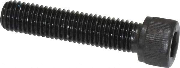 Value Collection - 1/4-28 UNF Hex Socket Drive, Socket Cap Screw - Alloy Steel, Black Oxide Finish, Fully Threaded, 1-1/8" Length Under Head - Industrial Tool & Supply