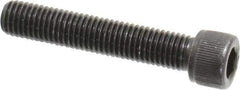 Value Collection - 1/4-28 UNF Hex Socket Drive, Socket Cap Screw - Alloy Steel, Black Oxide Finish, Partially Threaded, 1-3/8" Length Under Head - Industrial Tool & Supply