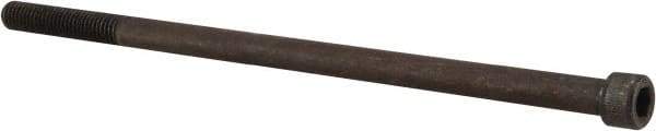 Value Collection - 1/4-28 UNF Hex Socket Drive, Socket Cap Screw - Alloy Steel, Black Oxide Finish, Partially Threaded, 5" Length Under Head - Industrial Tool & Supply