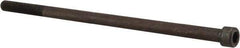 Value Collection - 1/4-28 UNF Hex Socket Drive, Socket Cap Screw - Alloy Steel, Black Oxide Finish, Partially Threaded, 5" Length Under Head - Industrial Tool & Supply