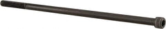 Value Collection - 1/4-28 UNF Hex Socket Drive, Socket Cap Screw - Alloy Steel, Black Oxide Finish, Partially Threaded, 6" Length Under Head - Industrial Tool & Supply