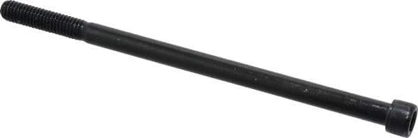 Value Collection - 3/8-16 UNC Hex Socket Drive, Socket Cap Screw - Alloy Steel, Black Oxide Finish, Partially Threaded, 7" Length Under Head - Industrial Tool & Supply