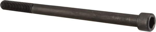 Value Collection - 7/16-14 UNC Hex Socket Drive, Socket Cap Screw - Alloy Steel, Black Oxide Finish, Partially Threaded, 6" Length Under Head - Industrial Tool & Supply