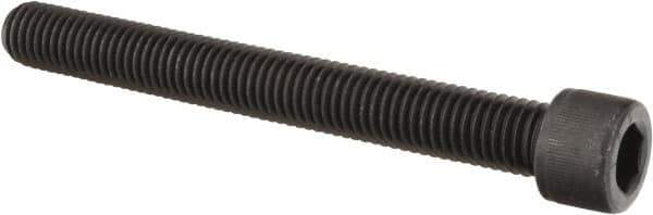 Value Collection - 9/16-12 UNC Hex Socket Drive, Socket Cap Screw - Alloy Steel, Black Oxide Finish, Partially Threaded, 5" Length Under Head - Industrial Tool & Supply