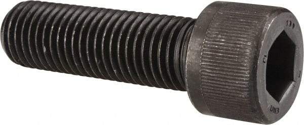 Value Collection - 9/16-18 UNF Hex Socket Drive, Socket Cap Screw - Alloy Steel, Black Oxide Finish, Fully Threaded, 2" Length Under Head - Industrial Tool & Supply