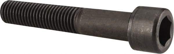 Value Collection - 7/8-9 UNC Hex Socket Drive, Socket Cap Screw - Alloy Steel, Black Oxide Finish, Partially Threaded, 4-3/4" Length Under Head - Industrial Tool & Supply