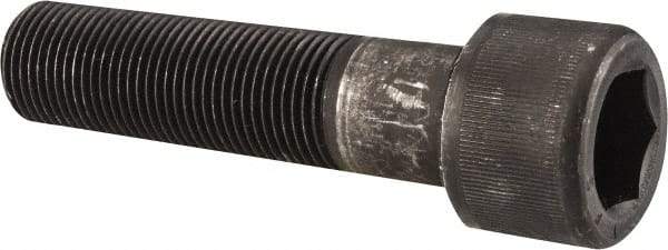 Value Collection - 7/8-14 UNF Hex Socket Drive, Socket Cap Screw - Alloy Steel, Black Oxide Finish, Partially Threaded, 3-1/2" Length Under Head - Industrial Tool & Supply