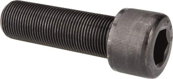 Value Collection - 1-14 UNF Hex Socket Drive, Socket Cap Screw - Alloy Steel, Black Oxide Finish, Fully Threaded, 3-1/4" Length Under Head - Industrial Tool & Supply