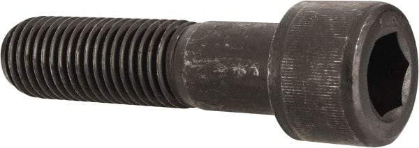Value Collection - 1-1/8 - 7 UNC Hex Socket Drive, Socket Cap Screw - Alloy Steel, Black Oxide Finish, Partially Threaded, 4-1/2" Length Under Head - Industrial Tool & Supply