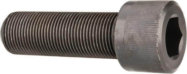 Value Collection - 1-1/8 - 12 UNF Hex Socket Drive, Socket Cap Screw - Alloy Steel, Black Oxide Finish, Fully Threaded, 3-1/2" Length Under Head - Industrial Tool & Supply