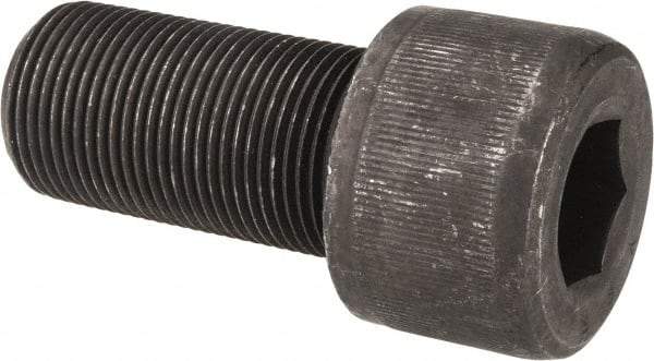 Value Collection - 1-1/4 - 12 UNF Hex Socket Drive, Socket Cap Screw - Alloy Steel, Black Oxide Finish, Fully Threaded, 2-1/2" Length Under Head - Industrial Tool & Supply