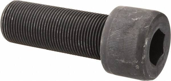 Value Collection - 1-1/4 - 12 UNF Hex Socket Drive, Socket Cap Screw - Alloy Steel, Black Oxide Finish, Fully Threaded, 3-1/2" Length Under Head - Industrial Tool & Supply