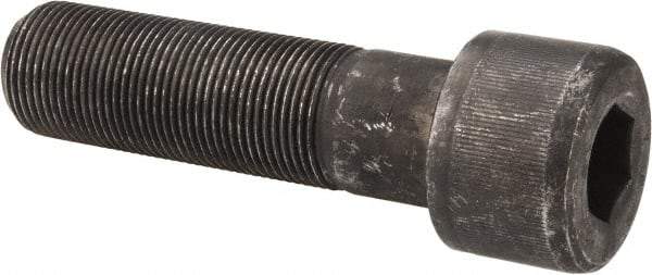 Value Collection - 1-1/4 - 12 UNF Hex Socket Drive, Socket Cap Screw - Alloy Steel, Black Oxide Finish, Partially Threaded, 4-1/2" Length Under Head - Industrial Tool & Supply