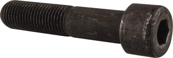 Value Collection - 1-1/2 - 6 UNC Hex Socket Drive, Socket Cap Screw - Alloy Steel, Black Oxide Finish, Partially Threaded, 7" Length Under Head - Industrial Tool & Supply