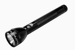 Mag-Lite - Krypton Bulb, 45 Lumens, Industrial/Tactical Flashlight - Black Aluminum Body, 3 C Batteries Not Included - Industrial Tool & Supply