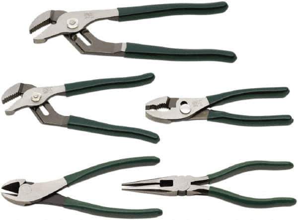 SK - 5 Piece Plier Set - Comes in Kit Roll - Industrial Tool & Supply