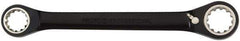 Proto - 1/4" x 5/16" 12 Point Ratcheting Box Wrench - Double End, 9/16" Head Diam x 3/8" Head Thickness, 4-9/32" OAL, Steel, Chrome Finish - Industrial Tool & Supply