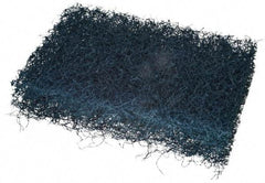 3M - 5" Long x 3-1/2" Wide x 1/4" Thick Scouring Pad - Heavy-Duty, Blue - Industrial Tool & Supply