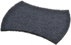 3M - 5-1/2" Long x 3.9" Wide x 3/8" Thick Scouring Pad - Heavy-Duty, Blue - Industrial Tool & Supply