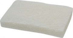 3M - 5" Long x 3-1/2" Wide x 3/4" Thick Scouring Pad - Light-Duty, White - Industrial Tool & Supply