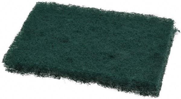 3M - 4-1/2" Long x 3" Wide x 0.8" Thick Scouring Pad - Medium-Duty, Green - Industrial Tool & Supply