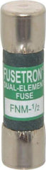Cooper Bussmann - 250 VAC, 0.5 Amp, Time Delay Supplemental Fuse - Fuse Holder Mount, 1-1/2" OAL, 10 at 125 V kA Rating, 13/32" Diam - Industrial Tool & Supply