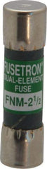 Cooper Bussmann - 250 VAC, 2.5 Amp, Time Delay General Purpose Fuse - Fuse Holder Mount, 1-1/2" OAL, 10 at 125 V kA Rating, 13/32" Diam - Industrial Tool & Supply