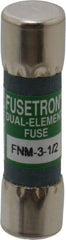 Cooper Bussmann - 250 VAC, 3.5 Amp, Time Delay General Purpose Fuse - Fuse Holder Mount, 1-1/2" OAL, 10 at 125 V kA Rating, 13/32" Diam - Industrial Tool & Supply