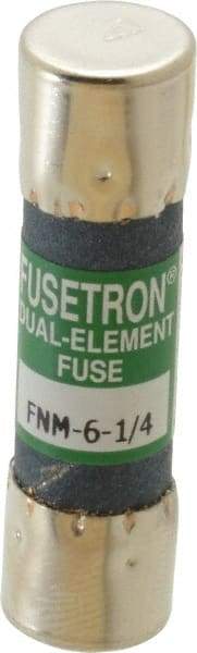 Cooper Bussmann - 250 VAC, 6.25 Amp, Time Delay General Purpose Fuse - Fuse Holder Mount, 1-1/2" OAL, 10 at 125 V kA Rating, 13/32" Diam - Industrial Tool & Supply