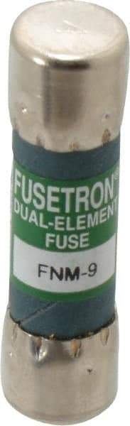 Cooper Bussmann - 250 VAC, 9 Amp, Time Delay General Purpose Fuse - Fuse Holder Mount, 1-1/2" OAL, 10 at 125 V kA Rating, 13/32" Diam - Industrial Tool & Supply