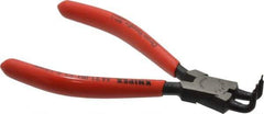 Knipex - Internal Retaining Ring Pliers - 5" OAL, Bent Nose - Industrial Tool & Supply
