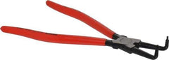 Knipex - Internal Retaining Ring Pliers - 12-1/2" OAL, Bent Nose - Industrial Tool & Supply