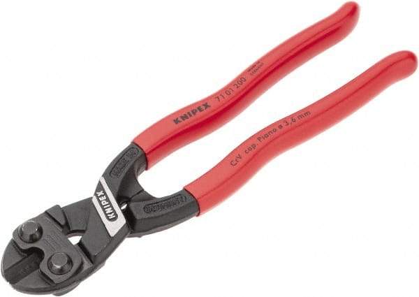 Knipex - 8" OAL, 1/4" Capacity, Bolt Cutter - Ergo Dual Component Handle - Industrial Tool & Supply