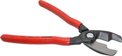 Knipex - 8-1/4" OAL, 10 AWG Capacity, Cable Cutter - Ergo Dual Component Handle - Industrial Tool & Supply