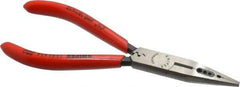 Knipex - 6-1/4" OAL, Electrician's Pliers - Standard Jaw, Standard Head - Industrial Tool & Supply