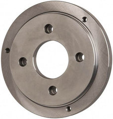 Buck Chuck Company - Adapter Back Plate for 12" Diam Self Centering Lathe Chucks - A1/A2-6 Mount, 2" Through Hole Diam, 10.221mm ID, 12.6" OD, 0.989" Flange Height, Steel - Industrial Tool & Supply
