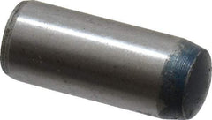 Metric Blue - 8mm Diam x 20mm Pin Length Alloy Steel Pull Out Dowel Pin - 1 Beveled & 1 Threaded End - Industrial Tool & Supply