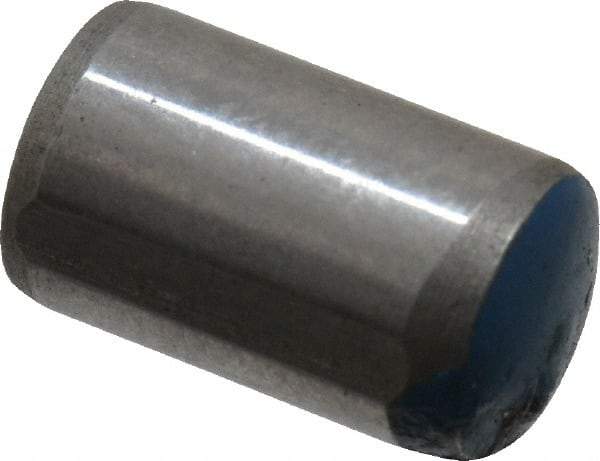 Metric Blue - 6mm Diam x 10mm Pin Length Alloy Steel Pull Out Dowel Pin - 1 Beveled & 1 Threaded End - Industrial Tool & Supply