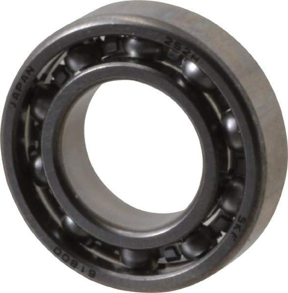 SKF - 10mm Bore Diam, 19mm OD, Open Thin Section Radial Ball Bearing - 5mm Wide, 1 Row, Round Bore, 132 Lb Static Capacity, 310 Lb Dynamic Capacity - Industrial Tool & Supply