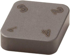 Seco - CNMN322 Grade CBN300 PCBN Turning Insert - Uncoated, 80° Diamond, 3/8" Inscr Circle, 1/8" Thick, 1/32" Corner Radius - Industrial Tool & Supply