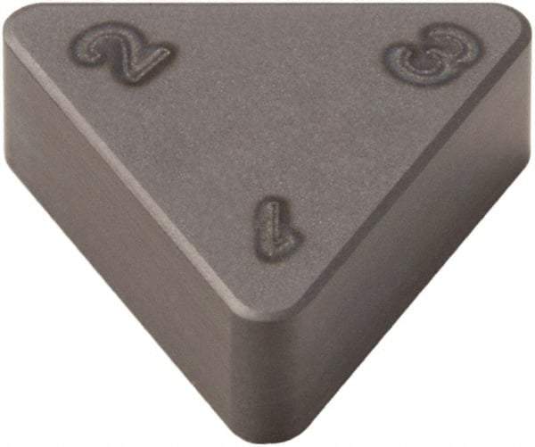 Seco - TNMN333 Grade CBN300 PCBN Turning Insert - Uncoated, 60° Triangle, 3/8" Inscr Circle, 3/16" Thick, 3/64" Corner Radius - Industrial Tool & Supply